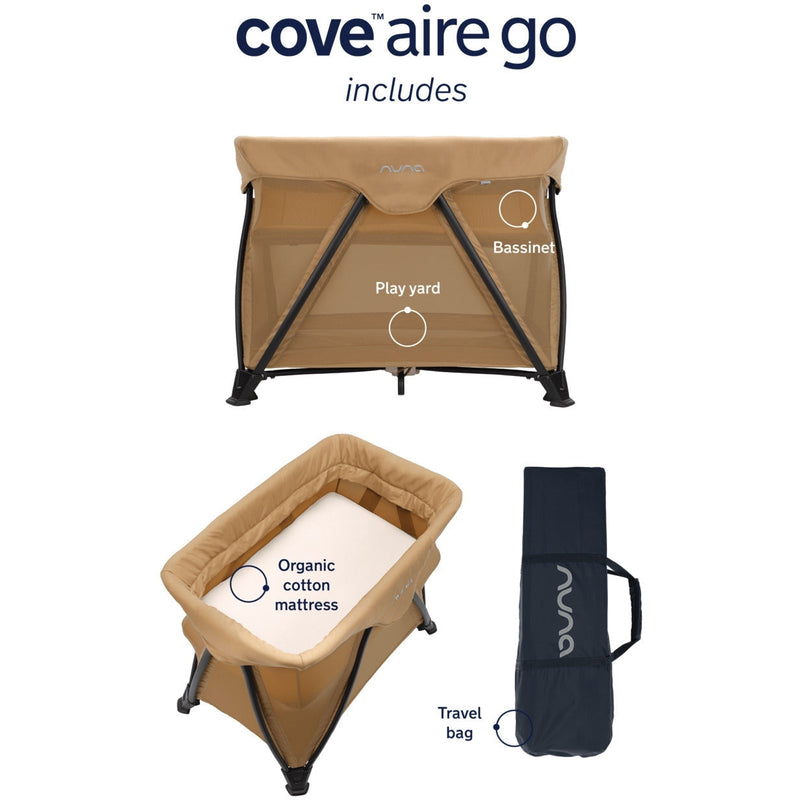 Nuna COVE Aire Go Playard + Bassinet