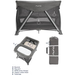 Nuna SENA Aire Playard with Zip-Off Bassinet + Changer