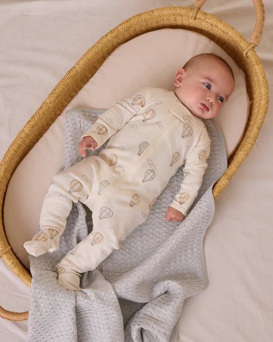 Zip Long Sleeve Sleeper Footie || Hot Air Balloons