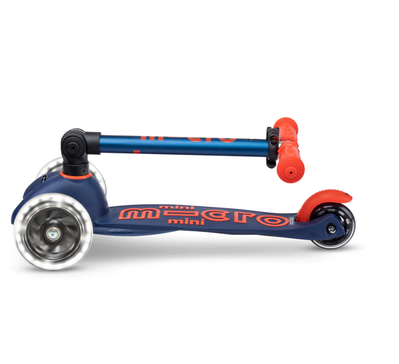 Micro Kickboard Mini Deluxe LED Foldable Scooter