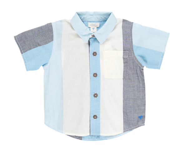 Boys Jack Shirt-Ocean Stripe