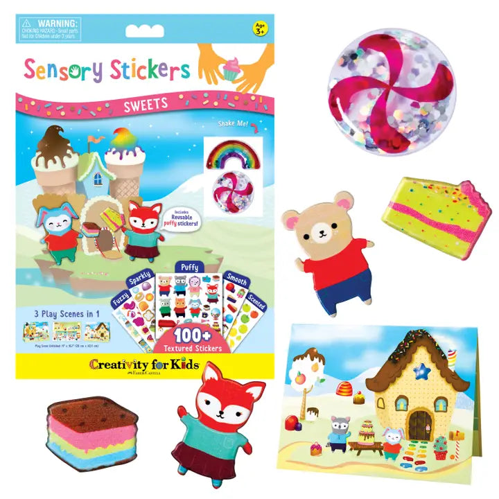 Sensory Stickers Sweets Activity Set - Over 100 Stickers