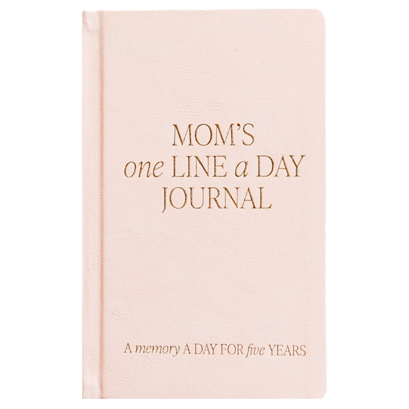 Mom's One Line A Day Leather Journal - Mother's Day Gifts