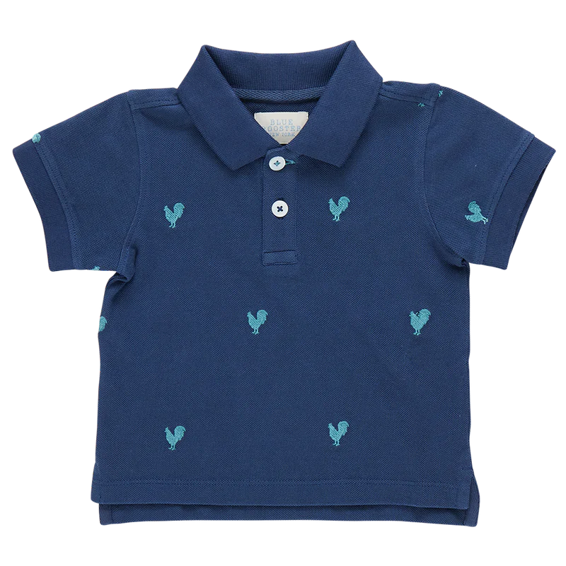 Boys Alec Shirt - Rooster Embroidery