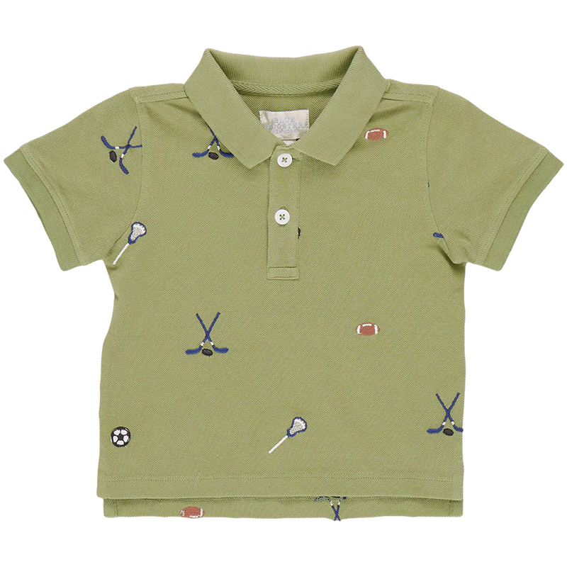 Boys Alec Shirt - Sports Embroidery