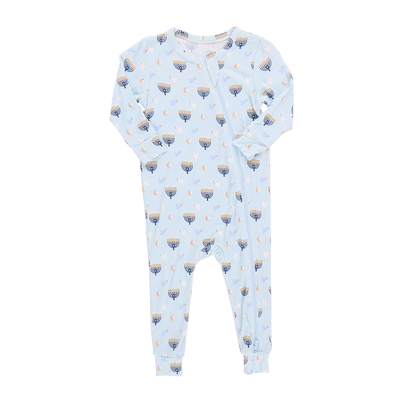 Baby Bamboo Romper - Peaceful Hanukkah