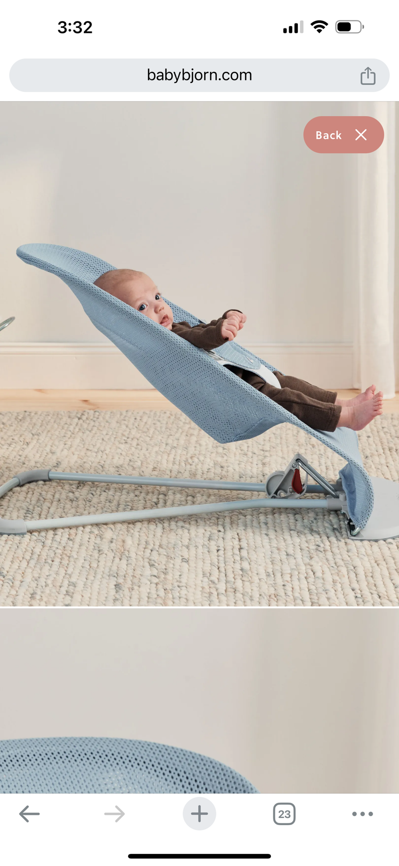 Baby Bjorn Bouncer Balance Soft Mesh