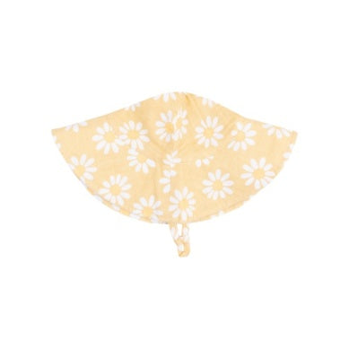 Yellow Mod Daisy Wide Brim Sunhat
