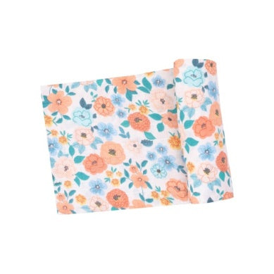 Flower Cart Swaddle Blanket