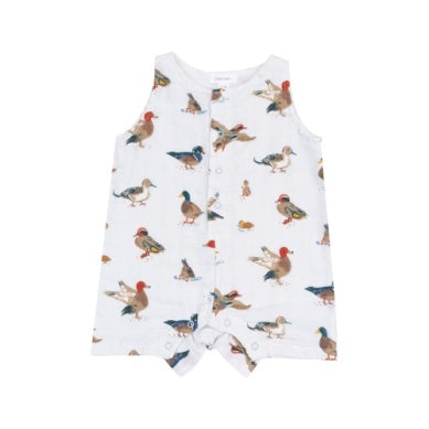 Ducks Sleeveless Shortie Romper