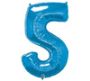 34" Saphire Number Balloon - Tadpole
