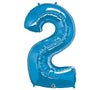34" Saphire Number Balloon - Tadpole