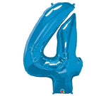 34" Saphire Number Balloon - Tadpole
