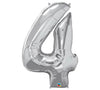 34" Silver Number Balloon - Tadpole