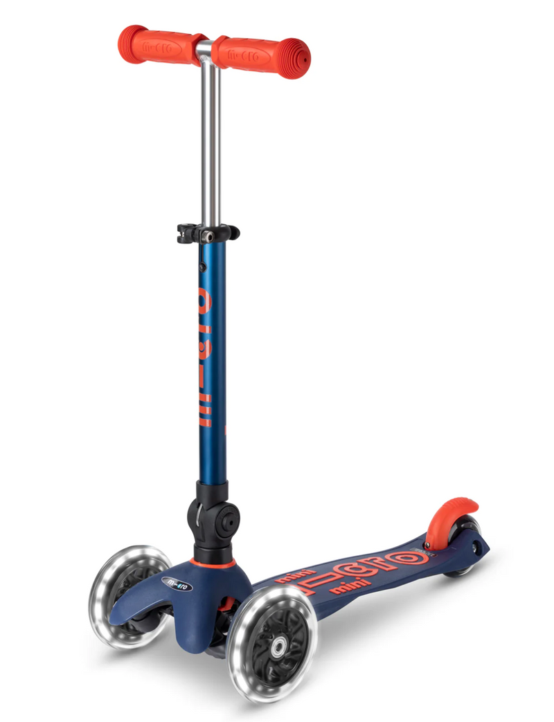 Micro Kickboard Mini Deluxe LED Foldable Scooter