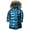 Appaman Long Down Coat Metallic Blue - Tadpole