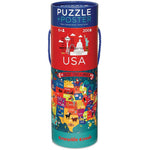 Crocodile Creek Puzzle & Poster USA - Tadpole