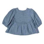 Girls Rowan Top - Chambray - Tadpole