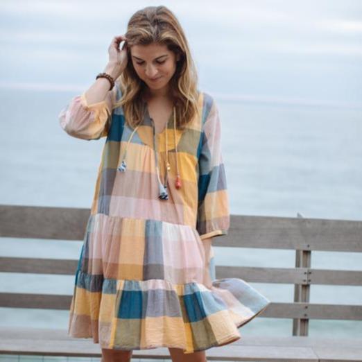 Pink Chicken Short Indira Dress - Tadpole