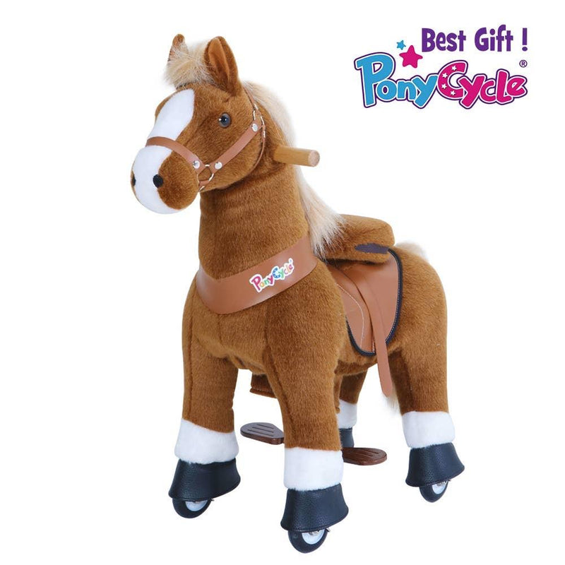 Pony Cycle U series Brown Horse with White Hoof - Tadpole