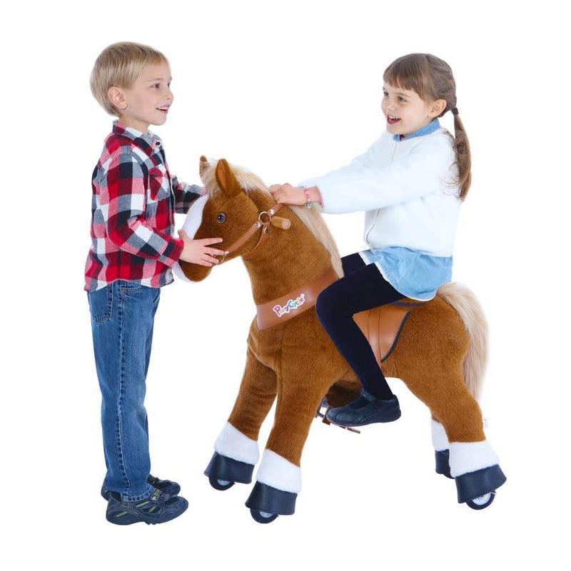 Pony Cycle U series Brown Horse with White Hoof - Tadpole