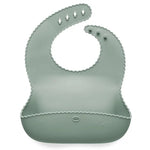 Silicone Roll Up Bib for Baby - Wavy Edge - Tadpole